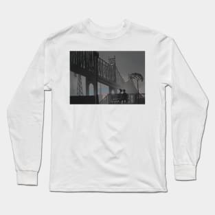 Manhattan's dawn black and white Long Sleeve T-Shirt